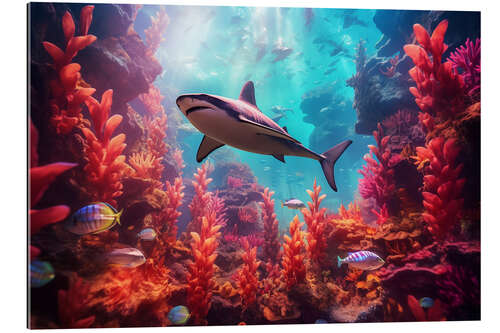 Galleriprint Shark in a Coral Forest