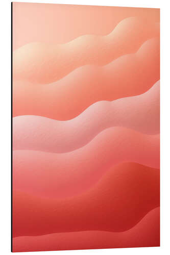 Alubild Fussy Peach Abstract Layers