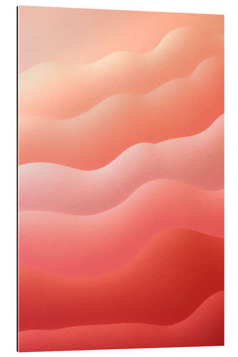 Gallery print Fussy Peach Abstract Layers