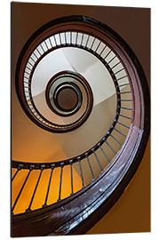 Tableau en aluminium Spiral Wooden Staircase