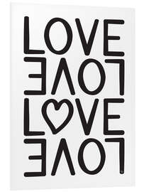 Foam board print Love Love