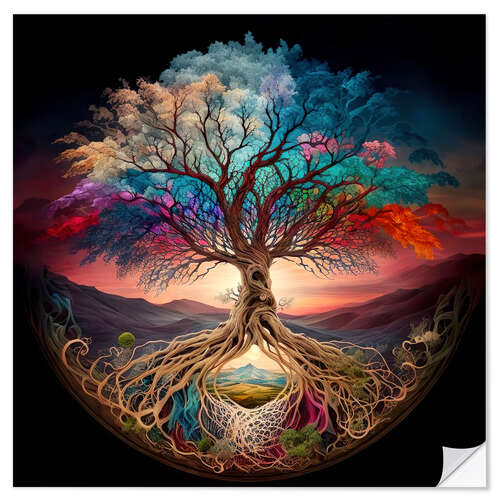 Wall sticker Magical Tree of Life