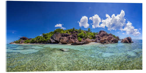 Acrylic print Island paradise in the Indian Ocean, Seychelles