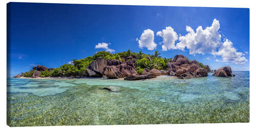 Canvas print Island paradise in the Indian Ocean, Seychelles