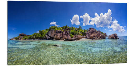 Tableau en plexi-alu Island paradise in the Indian Ocean, Seychelles