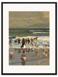 Gerahmter Kunstdruck Strandszene