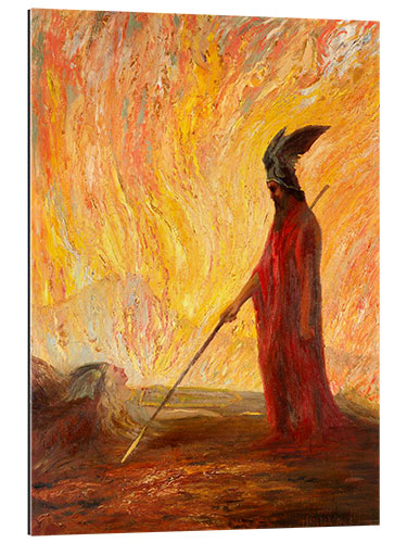 Gallery print Wotan's Farewell and Magic Fire, Hermann Hendrich