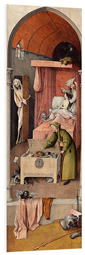 Foam board print Death and the Miser, ca. 1485