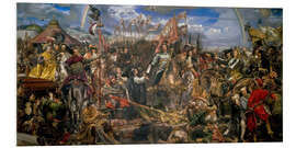 Print på skumplade John III Sobieski at the Battle of Vienna