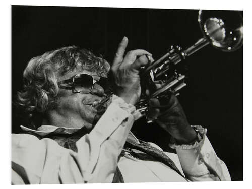 Foam board print Maynard Ferguson playing the trumpet