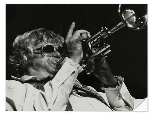 Selvklæbende plakat Maynard Ferguson playing the trumpet