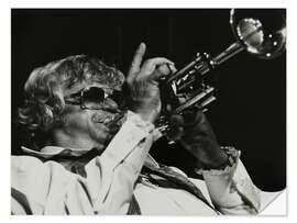 Adesivo murale Maynard Ferguson playing the trumpet