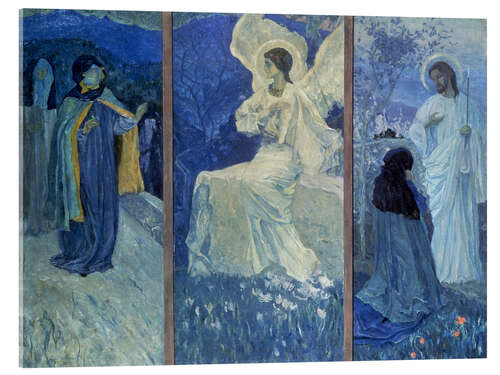 Stampa su vetro acrilico The Resurrection (Triptych), Mikhail Vasilyevich Nesterov