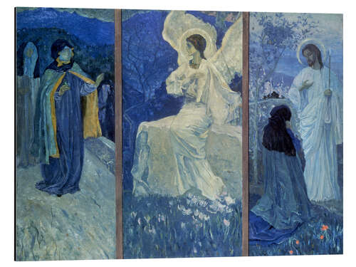 Aluminiumsbilde The Resurrection (Triptych), Mikhail Vasilyevich Nesterov