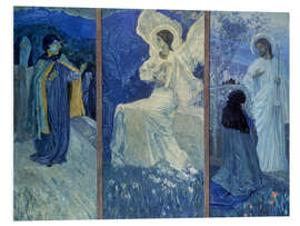 Foam board print The Resurrection (Triptych), Mikhail Vasilyevich Nesterov