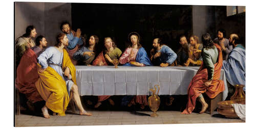 Aluminiumsbilde The Last Supper, Philippe de Champaigne