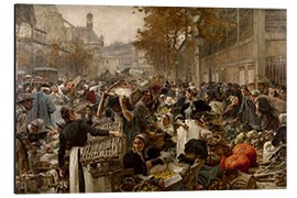 Aluminiumsbilde Les Halles, Léon Lhermitte