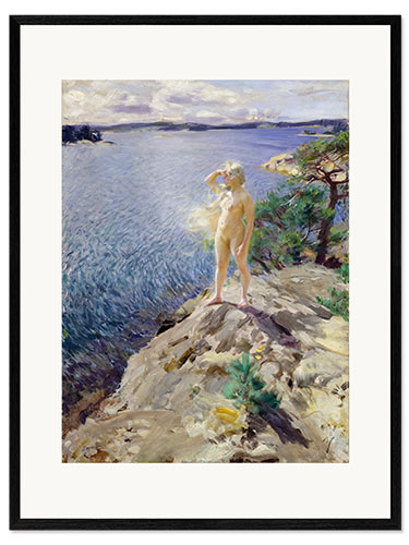 Ingelijste kunstdruk In the Skerries