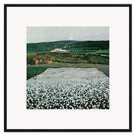 Gerahmter Kunstdruck Blumenwiese im Norden