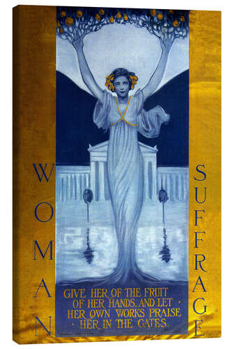 Stampa su tela Woman Suffrage, Evelyn Cary