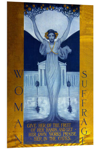 PVC print Woman Suffrage, Evelyn Cary