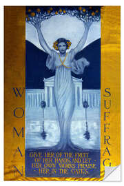 Självhäftande poster Woman Suffrage, Evelyn Cary