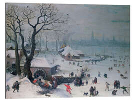 Magnettafel Winterlandschaft bei Antwerpen, Lucas van Valckenborch