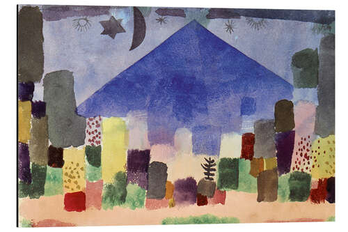 Tableau en aluminium The Mountain Niesen, Egyptian Night