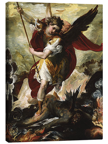 Tableau sur toile Saint Michael Vanquishing Satan, Francesco Maffei