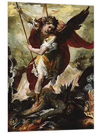 Foam board print Saint Michael Vanquishing Satan, Francesco Maffei