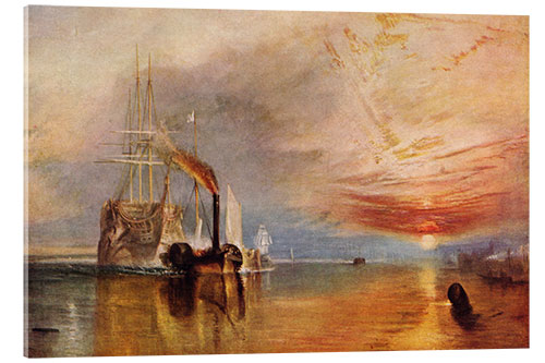 Acrylglasbild Das Schiff 'The Fighting Temeraire', 1839