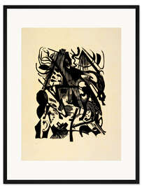 Gerahmter Kunstdruck Die Geburt des Wolfes