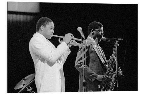 Tableau en aluminium Wynton Marsalis, Sonny Rollins, Capital Jazz Festival, 1988