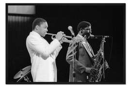 Gerahmter Kunstdruck Wynton Marsalis, Sonny Rollins, Capital Jazz Festival, 1988