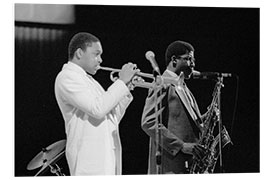 Foam board print Wynton Marsalis, Sonny Rollins, Capital Jazz Festival, 1988