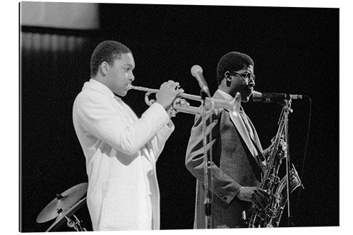 Quadro em plexi-alumínio Wynton Marsalis, Sonny Rollins, Capital Jazz Festival, 1988