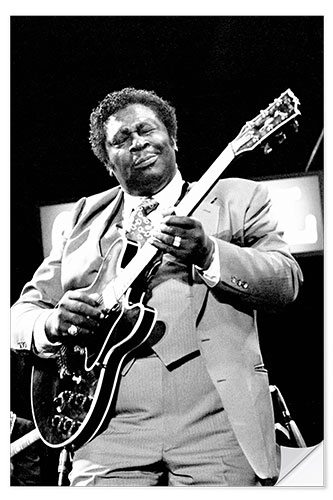 Selvklebende plakat B.B. King, Capital Jazz, 1982