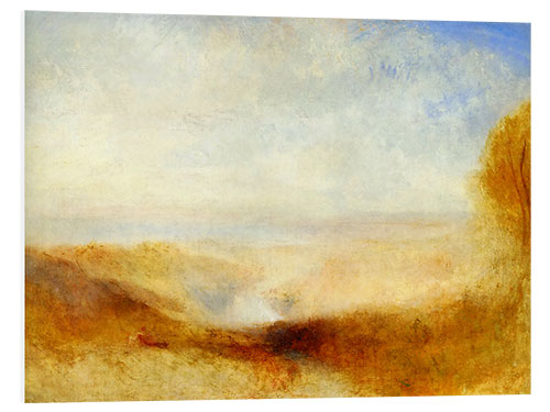 Foam board print Landscape with a River and a Bay in the Background