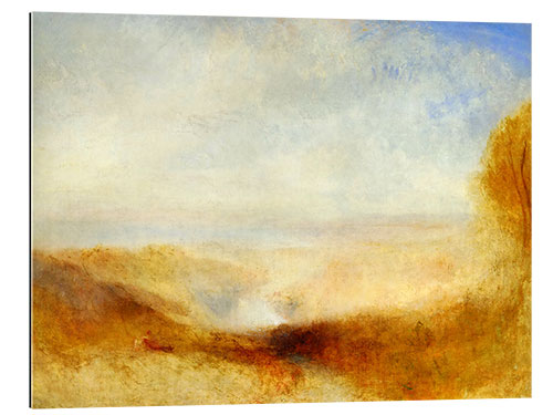 Tableau en plexi-alu Landscape with a River and a Bay in the Background