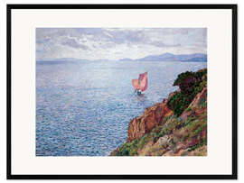 Kunsttryk i ramme The Red Sail