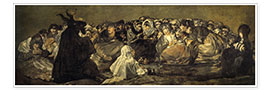 Póster  Witches&#039; Sabbath and The Great He-Goat - Francisco José de Goya