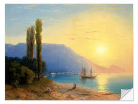 Naklejka na ścianę Sunset over Yalta