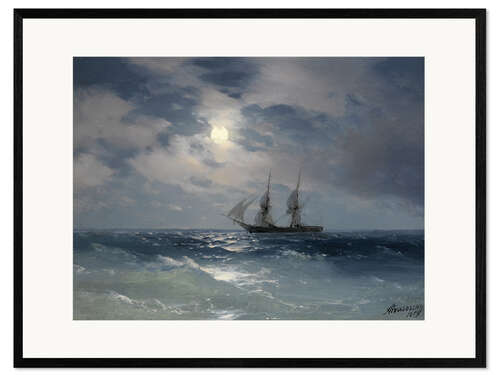 Innrammet kunsttrykk Brig "Mercury"