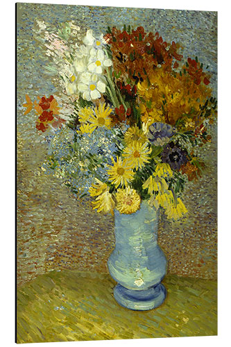 Aluminiumsbilde Flowers in a Bleuen Vase