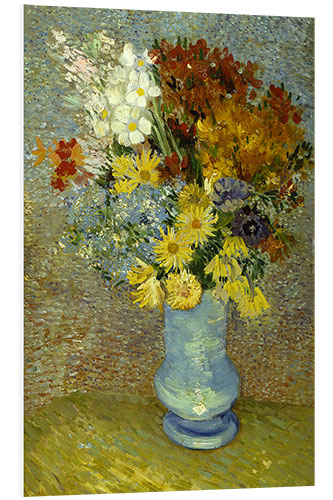 Tableau en PVC Flowers in a Bleuen Vase