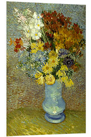 Tableau en PVC Flowers in a Bleuen Vase