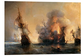 Stampa su PVC The Naval Battle of Lagos, Théodore Gudin