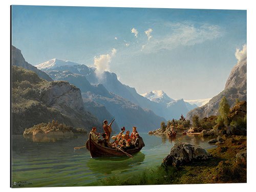 Alubild Hochzeitsreise in Hardanger, Hans Gude