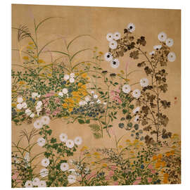 Foam board print Flowering Plants in Autumn