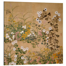 Magnettafel Blühende Pflanzen im Herbst